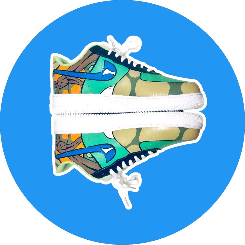Nike TMNT Ninja Turtles Painted Custom Air Force One AF1 Stylish Cool Trending